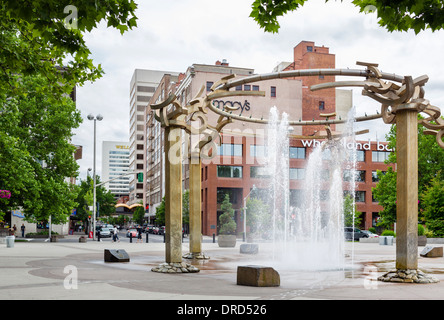 Rotary-Brunnen im Riverfront Park, Spokane, Washington, USA Stockfoto