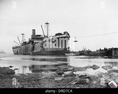 Schiff der britischen Marine WWI Stockfoto