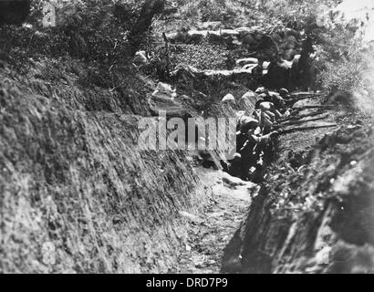 Gallipoli Graben WWI Stockfoto