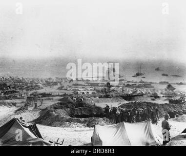 V-Strand bei Gallipoli WWI Stockfoto