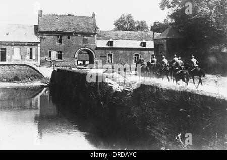 Deutsche Kavallerie im ersten Weltkrieg, 1914 Stockfoto, Bild 48336385