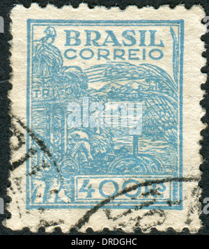 Brasilien - ca. 1941: Briefmarke gedruckt in Brasilien, Landwirtschaft, ca. 1941 gewidmet Stockfoto