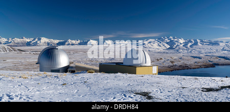 Der University of Canterbury Mount John astronomische Observatorium in der Nähe von Lake Tekapo, Neuseeland. Stockfoto