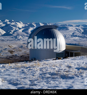 Der University of Canterbury Mount John astronomische Observatorium in der Nähe von Lake Tekapo, Neuseeland. Stockfoto