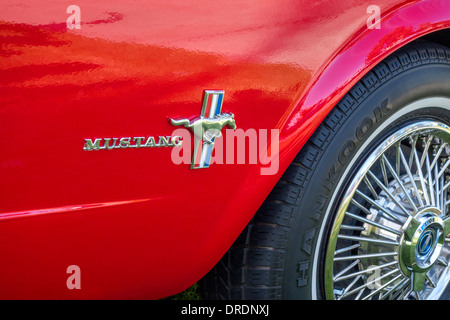 Alten Mustang logo Stockfoto