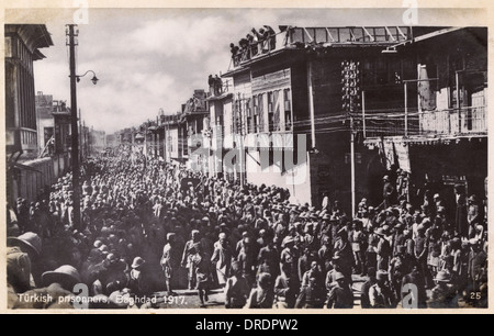 Osmanischen türkischen Gefangenen, Bagdad, Irak - WWI Stockfoto