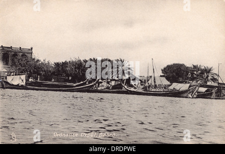 Artillerie-Depot - Basra, Irak, WWI Stockfoto