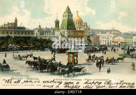 Lubjanka-Platz, Moskau, Russland Stockfoto