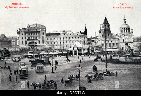 Lubjanka-Platz, Moskau, Russland Stockfoto