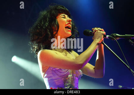 Kimbra Spin-Off-Festival - Auftritte Adelaide, Australien - 21.07.12 Stockfoto