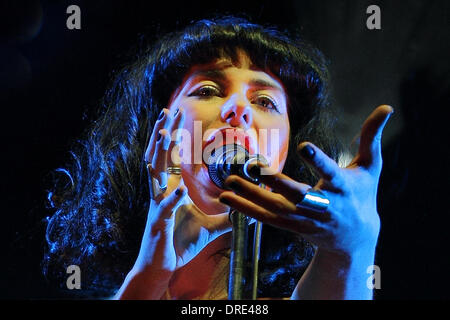 Kimbra Spin-Off-Festival - Auftritte Adelaide, Australien - 21.07.12 Stockfoto