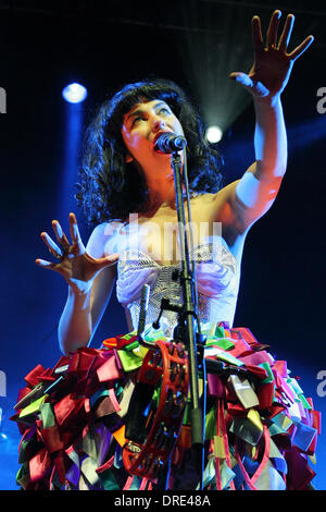 Kimbra Spin-Off-Festival - Auftritte Adelaide, Australien - 21.07.12 Stockfoto