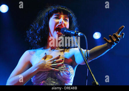 Kimbra Spin-Off-Festival - Auftritte Adelaide, Australien - 21.07.12 Stockfoto