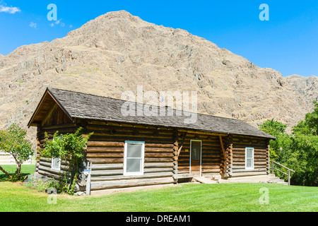 Die Kirkwood historischen Ranch, am Snake River, im Hells Canyon National Recreation Area, Idaho, USA. Stockfoto