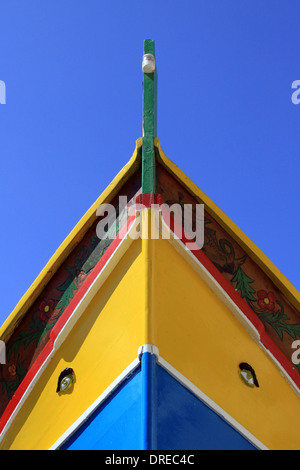 Traditionelle maltesische Luzzu Fischerboot Stockfoto