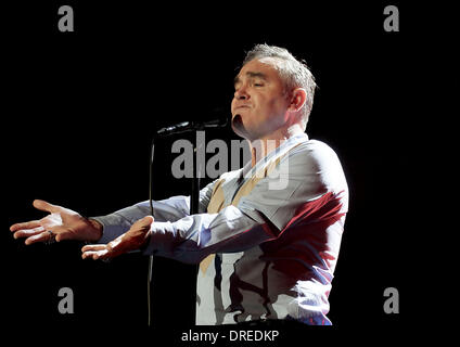 Morrissey erklingt in Manchester Abend News Arena Manchester, England - 28.07.12 Stockfoto