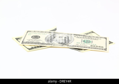 Dollar Bill auseinander gerissen Stockfoto