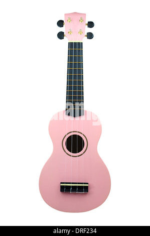 Rosa Ukulele Stockfoto