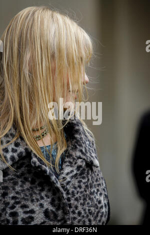 Rom, Italien. 23. Januar 2014. Rom, Italien - Januar 23: Schauspielerin Daryl Hannah besucht ''' Sehenswürdigkeiten des Todes '' Photocall in Rom - Villa Borghese Credit: Andrea Ciucci/NurPhoto/ZUMAPRESS.com/Alamy Live News Stockfoto