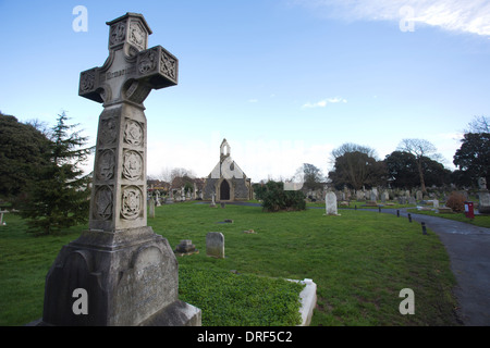 Highland Road Cemetery in Southsea, in der Nähe von Portsmouth, Hampshire, UK-Website von Charles Dickens Mistress Ellen Ternan wo begraben liegt. Stockfoto