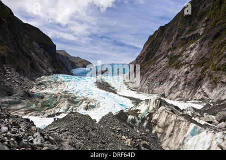 Malerische Landschaft in Franz Josef Glacier. Südalpen, West Coast, Südinsel, Neuseeland. Stockfoto