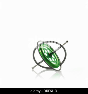 Kleinen Metallgegenstand Gyroskop oder Spinnrad Stockfoto