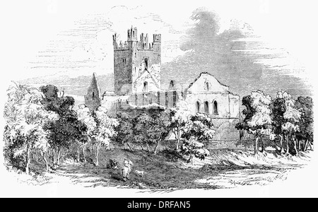 Dunbrody Abbey in der Nähe von Waterford County Wexford Irland ca. 1854 Stockfoto