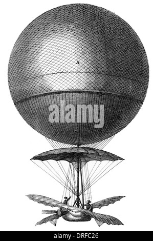 Jean-Pierre [François] Blanchard französischen Erfinders Wasserstoff Gasballon 1784 Stockfoto