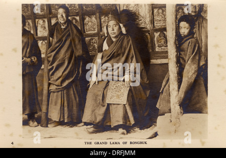 Der Grand Lama des Rongbuk - 1922 Everest-Expedition Stockfoto