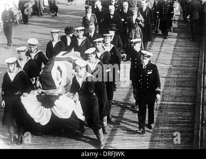 Trauerzug von Edith Cavell Stockfoto