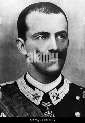 König Victor Emmanuel III von Italien Stockfoto