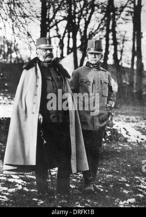 Erzherzog Friedrich von Österreich und Conrad von Hotzendorf Stockfoto