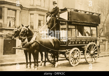 London General Omnibus Company Bus, 1901 Stockfoto