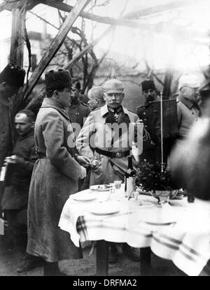 Enver Pascha und General Winkler, mazedonischen Front WW1 Stockfoto