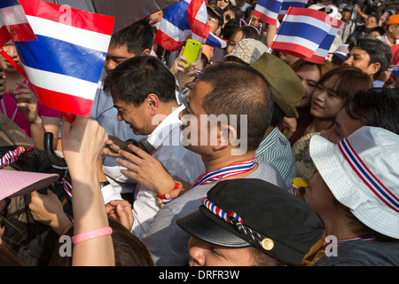 Politische Demonstration, Bangkok, Thailand Stockfoto