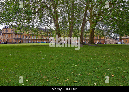 Der Zirkus ist ein Beispiel der georgischen Architektur in der Stadt Bath, Somerset, England, im Jahre 1754 begonnen und im Jahre 1770 Stockfoto