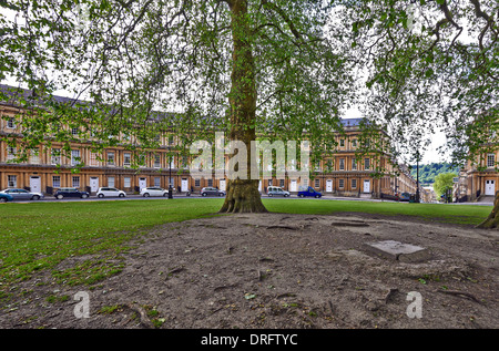 Der Zirkus ist ein Beispiel der georgischen Architektur in der Stadt Bath, Somerset, England, im Jahre 1754 begonnen und im Jahre 1771 Stockfoto