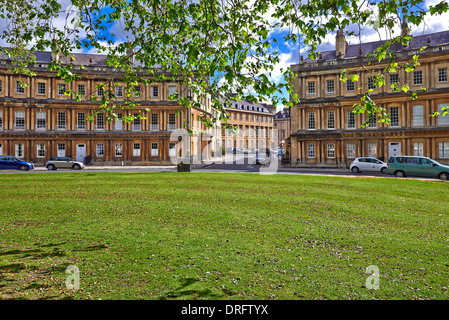 Der Zirkus ist ein Beispiel der georgischen Architektur in der Stadt Bath, Somerset, England, im Jahre 1754 begonnen und im Jahre 1772 Stockfoto