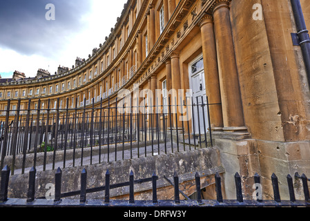 Der Zirkus ist ein Beispiel der georgischen Architektur in der Stadt Bath, Somerset, England, im Jahre 1754 begonnen und im Jahre 1774 Stockfoto