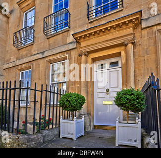 Der Zirkus ist ein Beispiel der georgischen Architektur in der Stadt Bath, Somerset, England, im Jahre 1754 begonnen und im Jahre 1776 Stockfoto