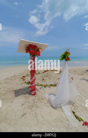 Hochzeit bin Strang, Hochzeit am Strand Stockfoto