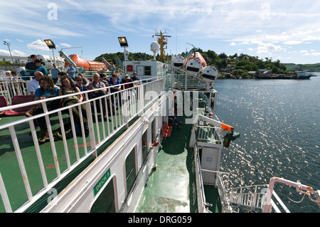 An Bord's der Caledonian MacBrayne ferry, Lord of the Isles in Oban Bay Hochlandregion, Schottland, UK Stockfoto