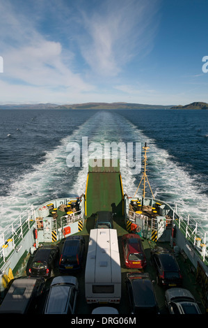 An Bord der Caledonian MacBrayne Fähre, der "Lord of the Isles", gebunden für Lochboisdale in den äußeren Hebriden, Schottland, Großbritannien Stockfoto