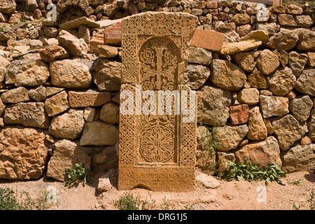 Khachkars oder Kreuzsteine in Armenien Stockfoto