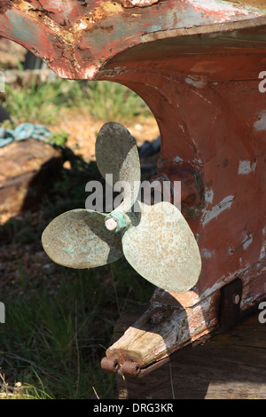 Ein Boot Propeller an Felixstowe Fähre gefunden Stockfoto