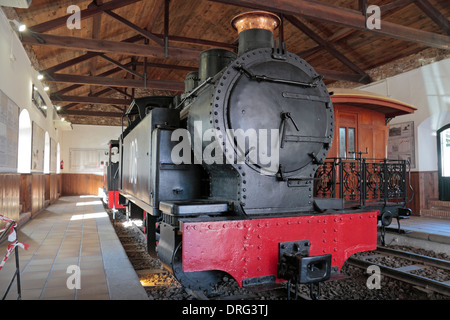 Dampf Lok Klasse K Nr. 106 im Bergbaumuseum, Rio Tinto Bergbau Park (Minas de Riotinto), Huelva, Andalusien, Spanien. Stockfoto