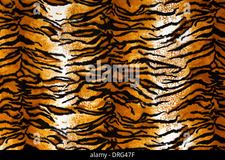 Schuss von Tiger print Teppich hautnah. Stockfoto