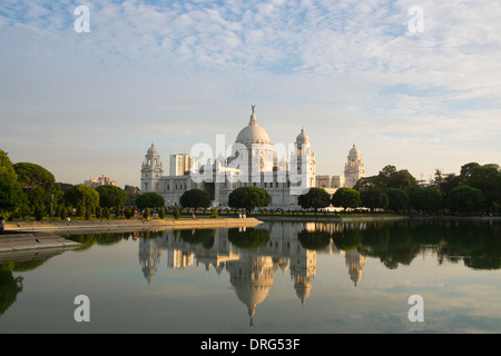 Indien, Westbengalen, Kolkata (Kalkutta) Victoria Memorial in den späten Abend Sonne Stockfoto