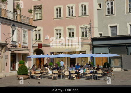 Cafe Restaurant Furst, Alter Markt, Salzburg Österreich Stockfoto