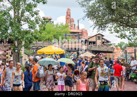 Big Thunder Mountain Railroad Achterbahn im Magic Kingdom im Walt Disney World in Florida. Stockfoto